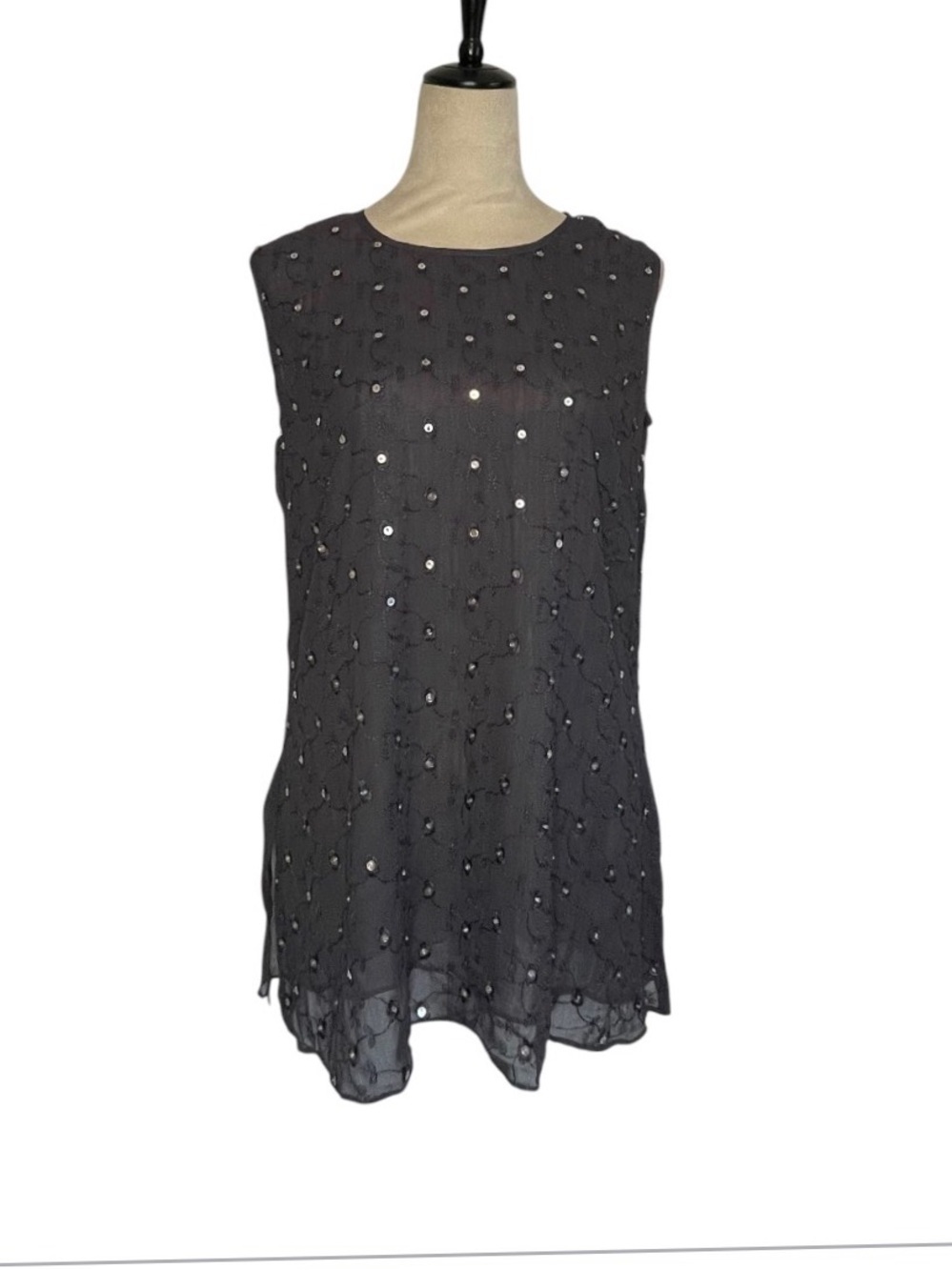 90’s Lola P Sequin Embroidered Tunic M NWT Deadstock